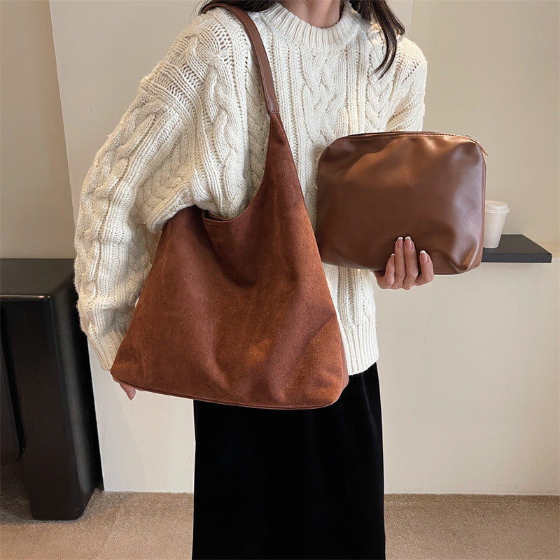 Chic Dubois™ | Sac à épaule en suède RetroSoft