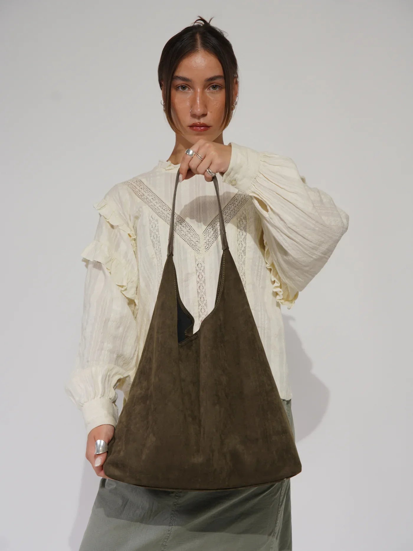 Chic Dubois™ | Sac à épaule en suède RetroSoft