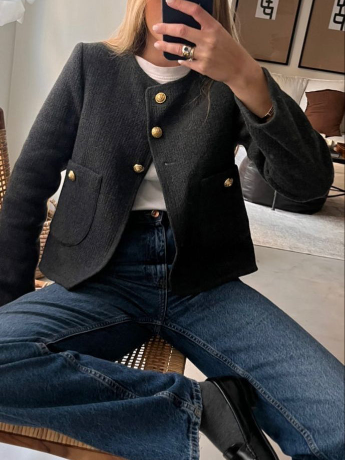 Chic Dubois™ | Blazer Esthétique Vieille Argent