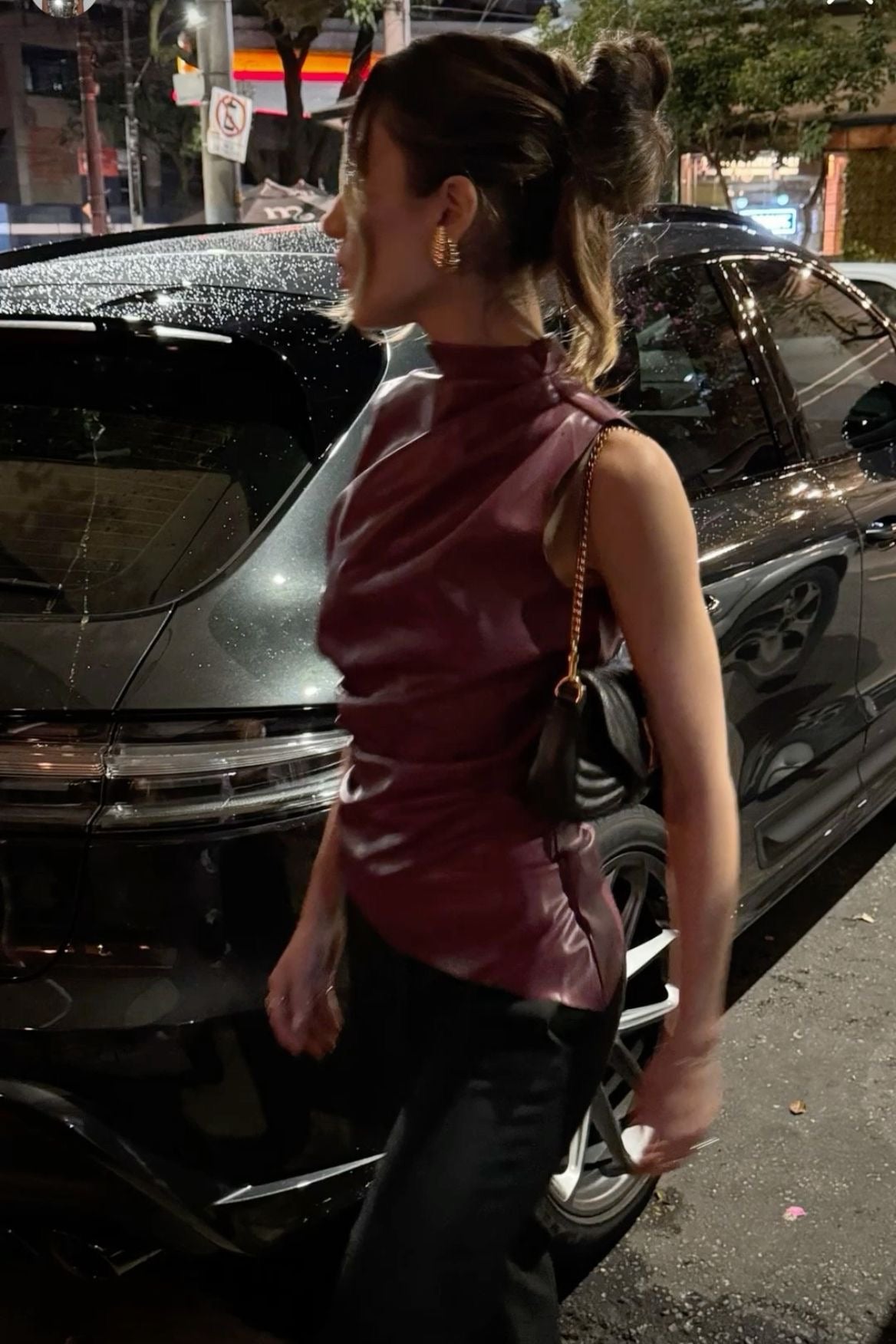 Kyara |Bordeauxrot Oberteil