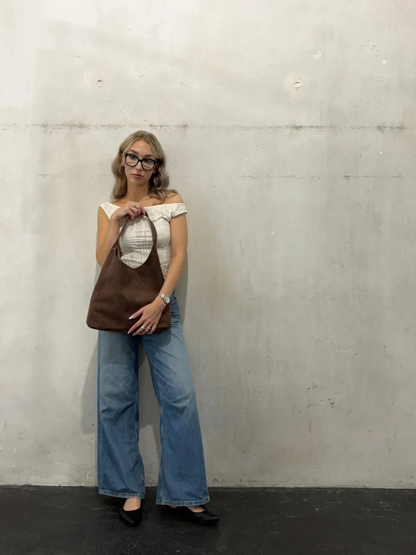 Chic Dubois™ | Sac à épaule en suède RetroSoft