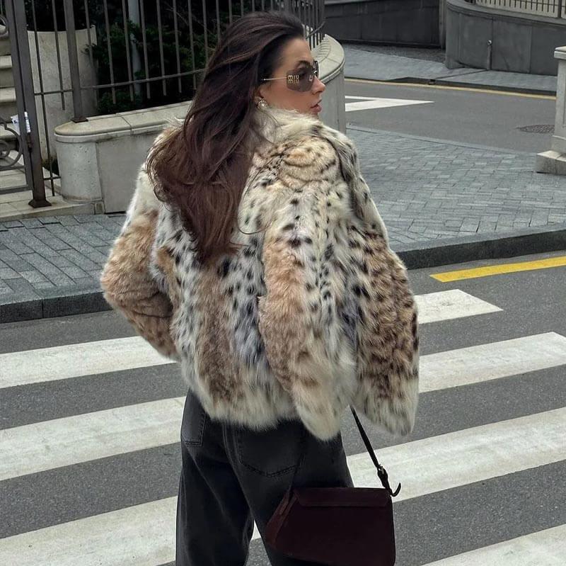 Chic Dubois™ | VESTE EN FOURRURE DE LEOPARD