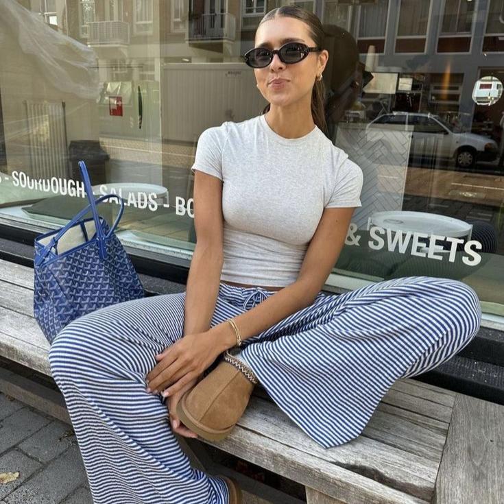 Zenia | Lässige Gestreifte Hose