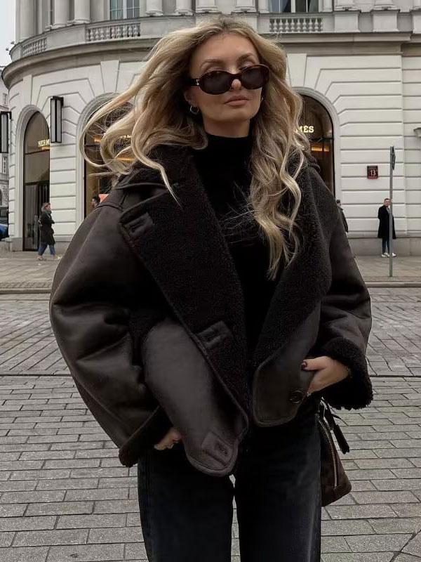 Chic Dubois™ | Nola Veste en cuir marron