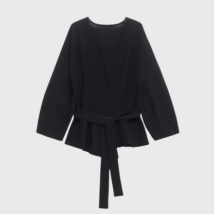 Chic Dubois™ | Mauve Cardigan à lacer