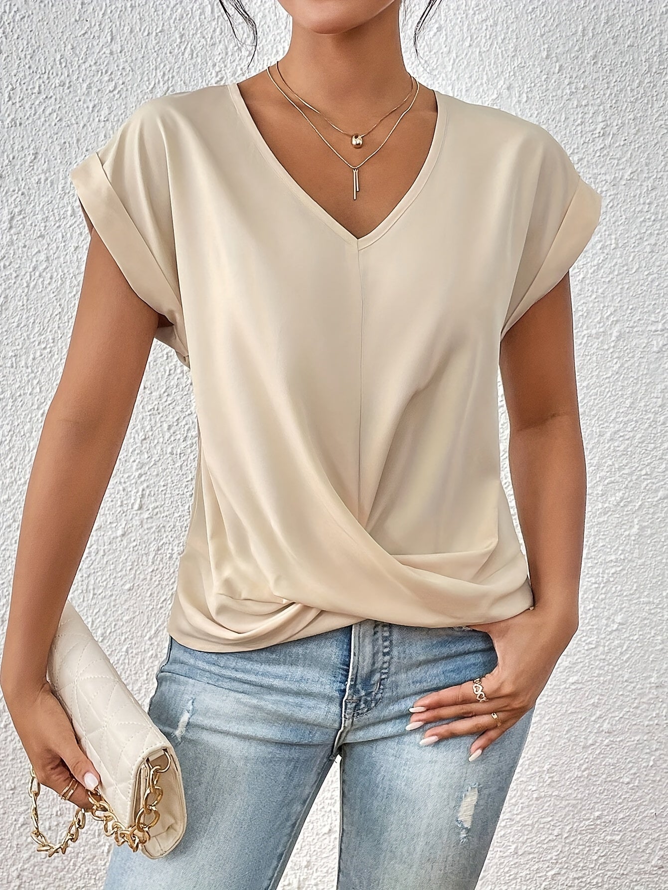 FLORENCE |CHEMISE DÉCONTRACTÉE AVEC ENCOLURE EN V