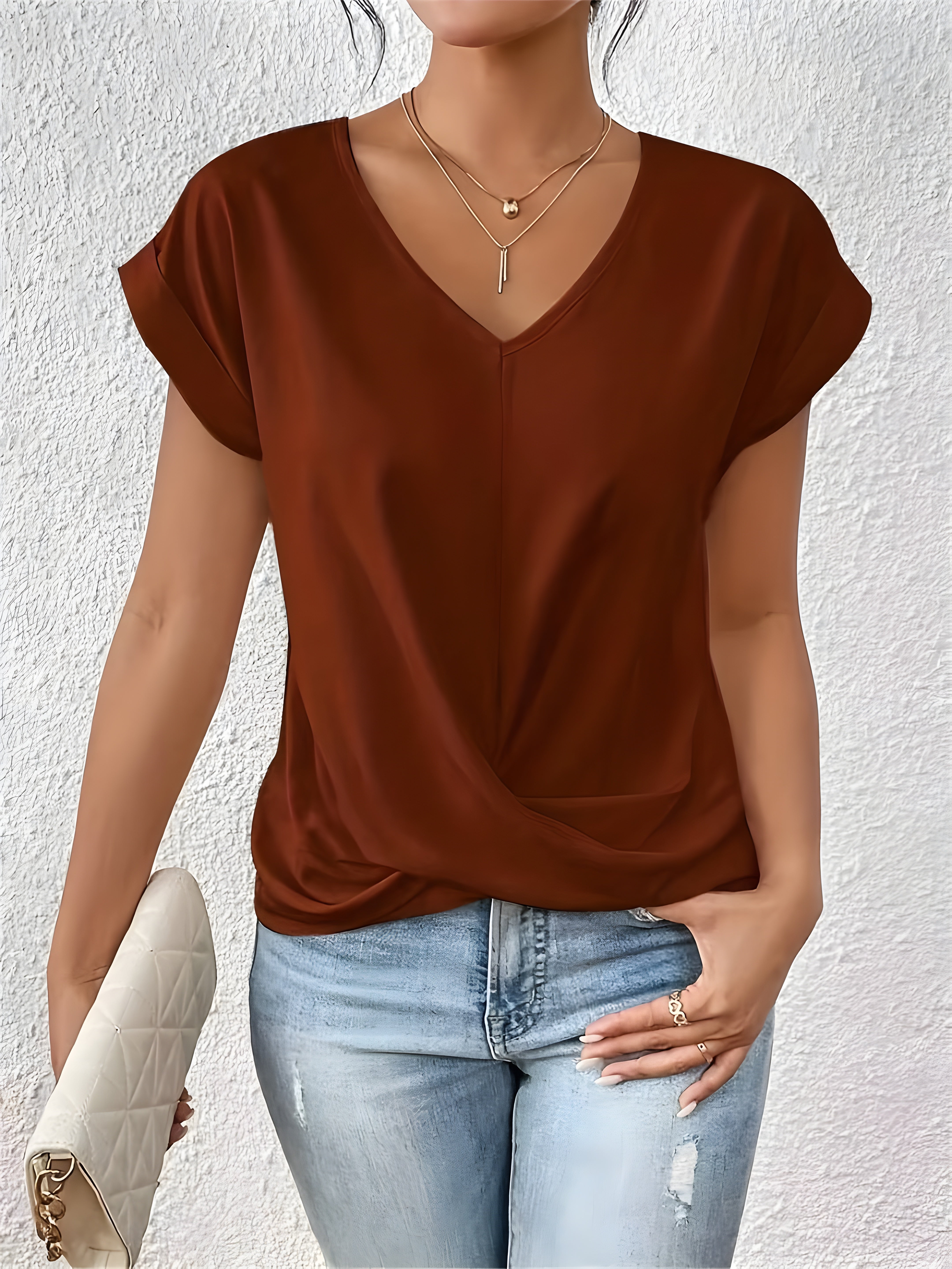 FLORENCE |CHEMISE DÉCONTRACTÉE AVEC ENCOLURE EN V