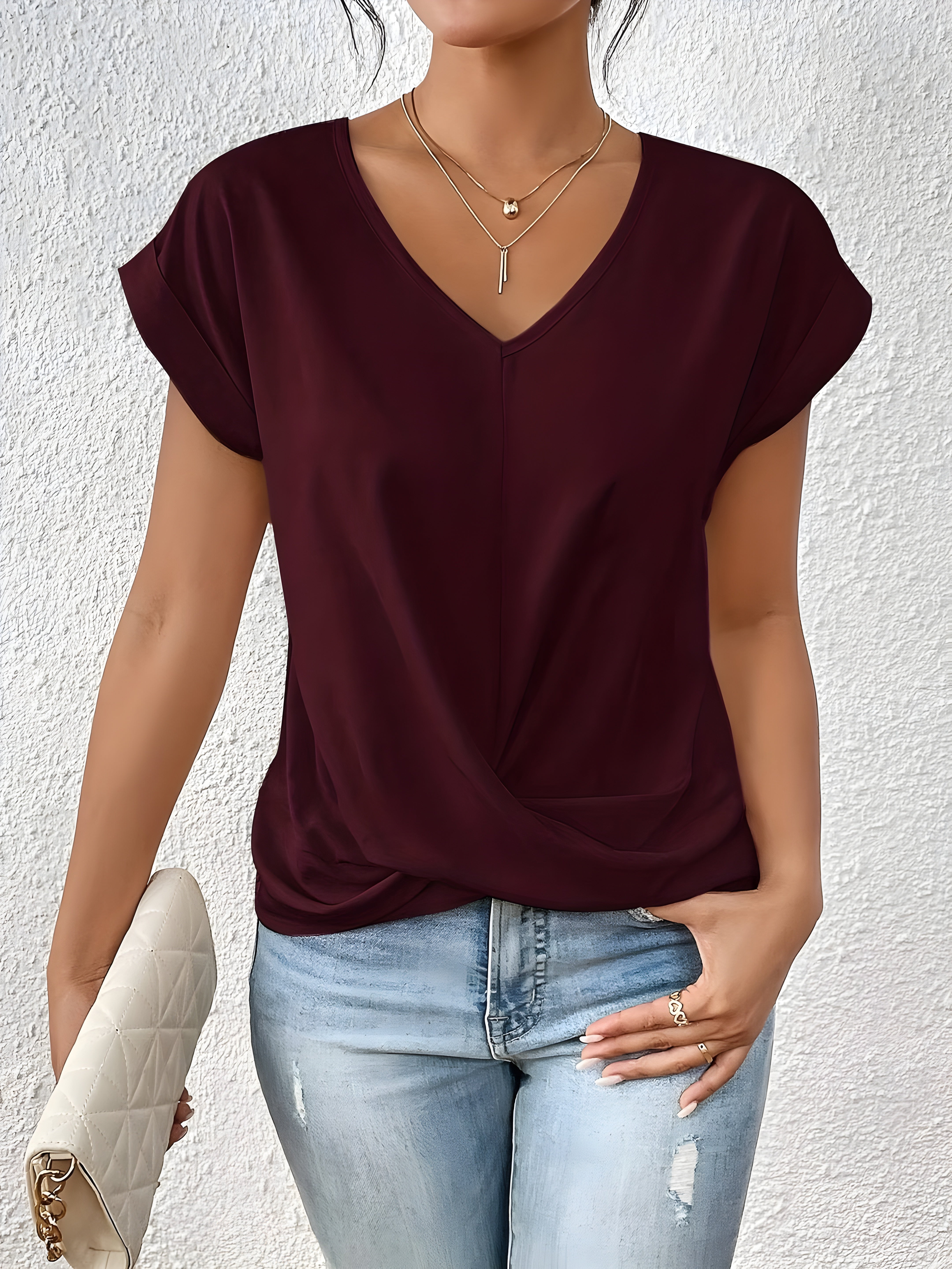 FLORENCE |CHEMISE DÉCONTRACTÉE AVEC ENCOLURE EN V