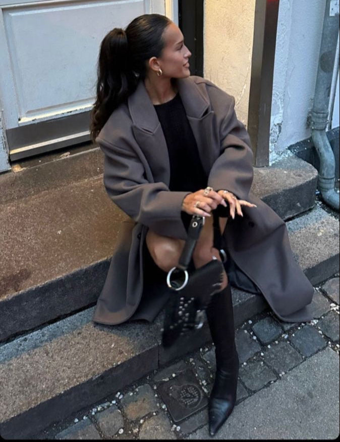 Juna | Lange oversized Jacke