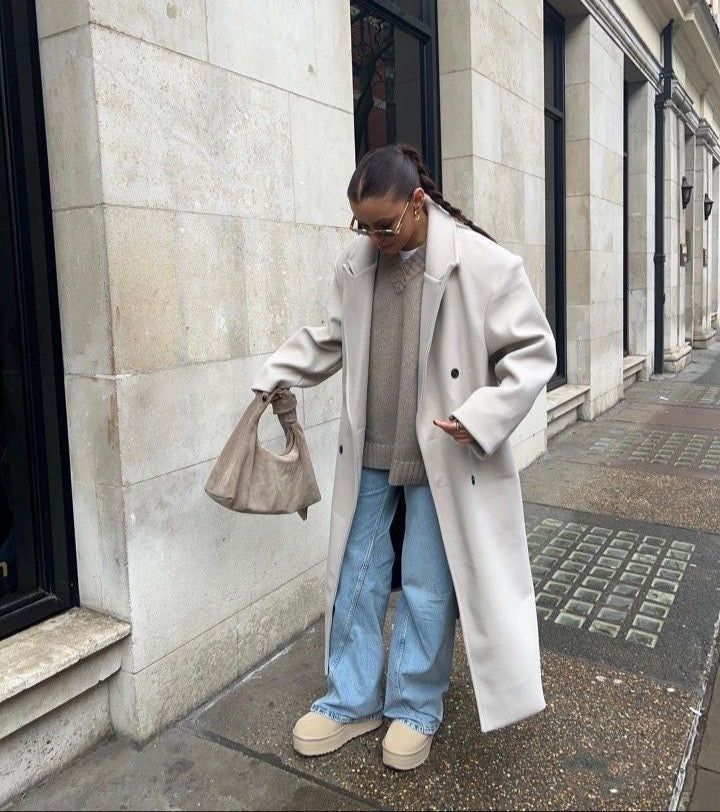 Juna | Lange oversized Jacke