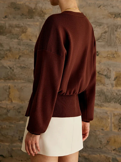 Ella Kurzer Strickcardigan
