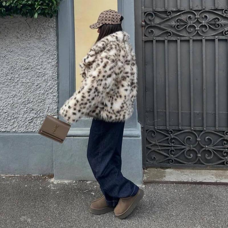 Chic Dubois™ | VESTE EN FOURRURE DE LEOPARD