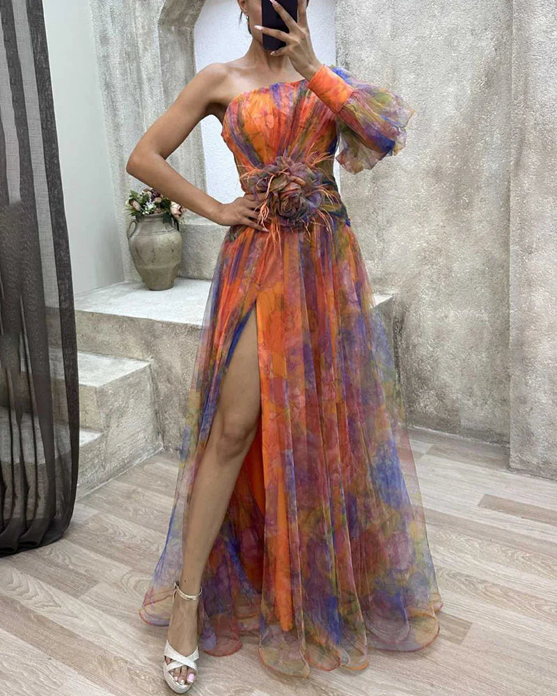 Chic Dubois™ | Robe Éblouissante en Fleurs