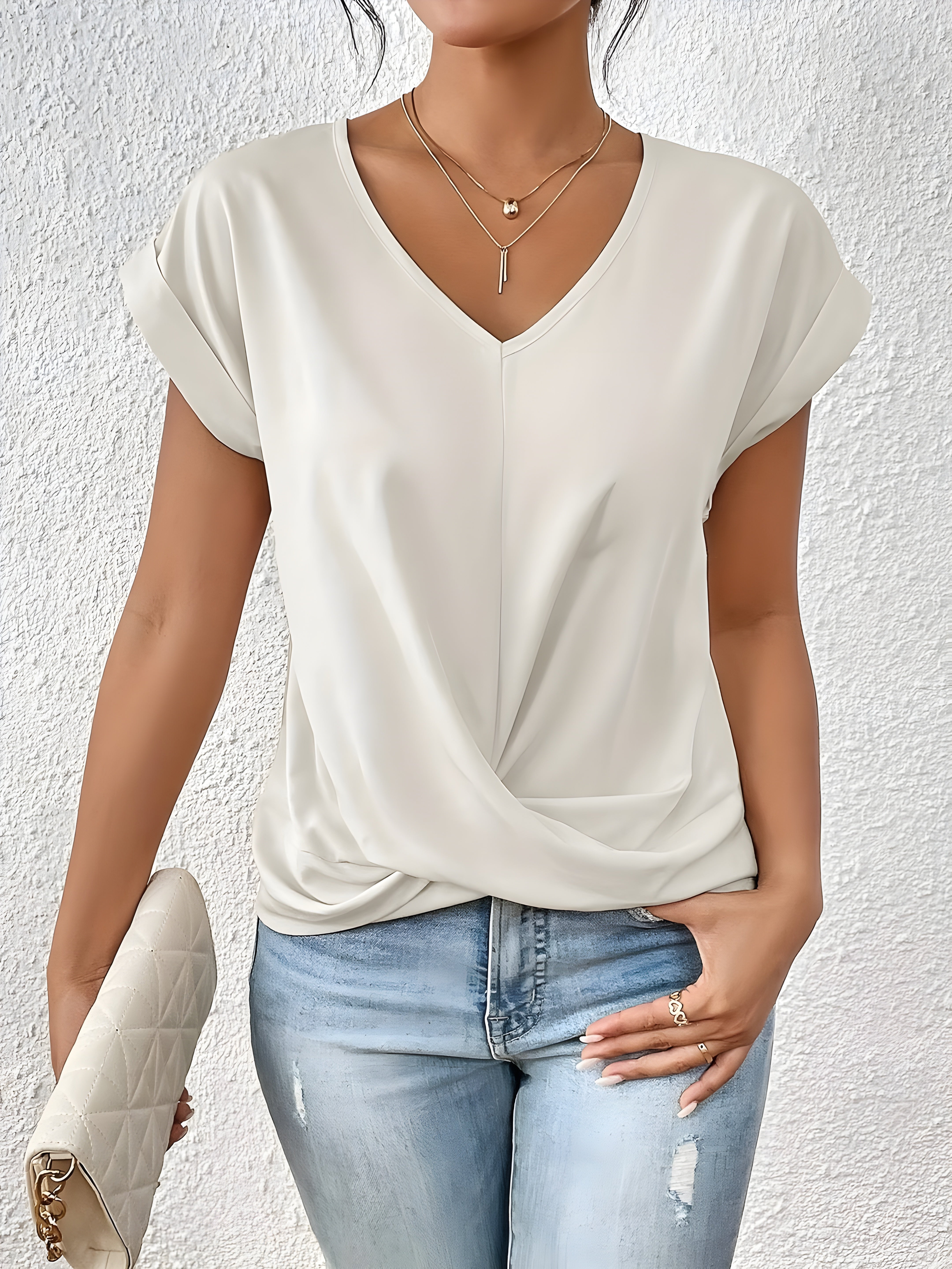 FLORENCE |CHEMISE DÉCONTRACTÉE AVEC ENCOLURE EN V
