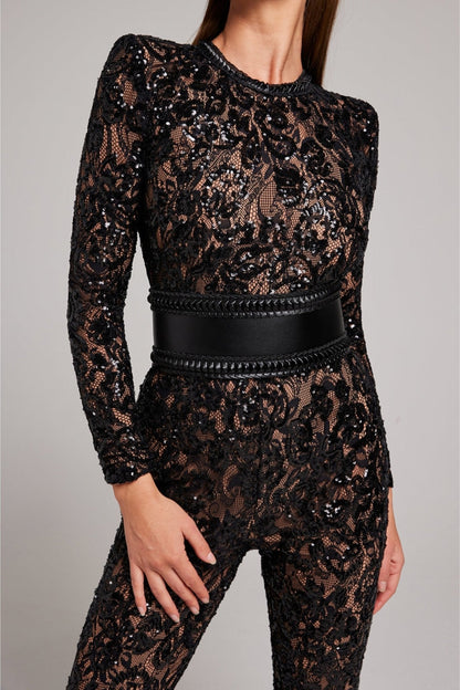 Bella Glitzer-Jumpsuit