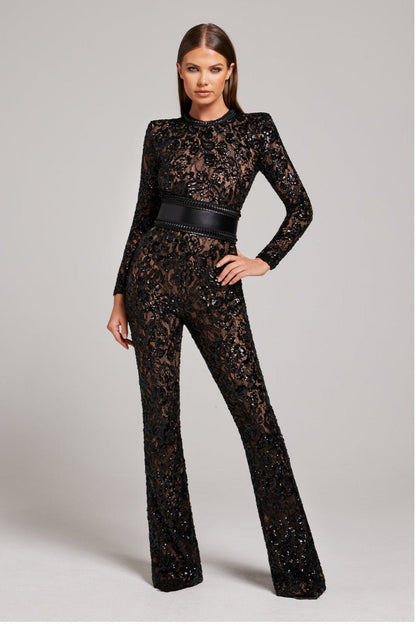 Bella Glitzer-Jumpsuit