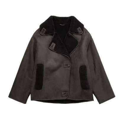 Nola™ | Braune Lederjacke