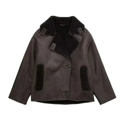 Chic Dubois™ | Nola Veste en cuir marron