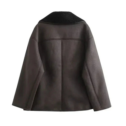 Chic Dubois™ | Nola Veste en cuir marron