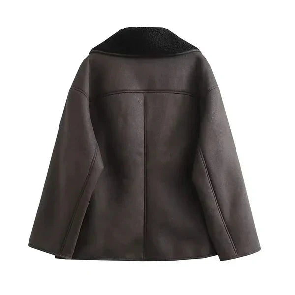 Chic Dubois™ | Nola Veste en cuir marron