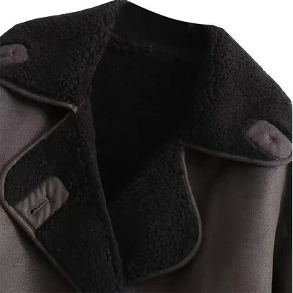 Chic Dubois™ | Nola Veste en cuir marron