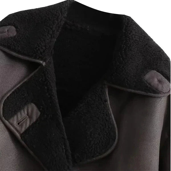 Chic Dubois™ | Nola Veste en cuir marron